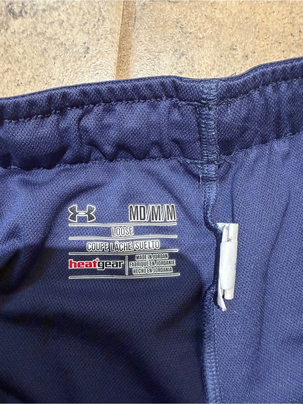 Under Armour Women's Navy Blue Athletic Shorts - Picture 3 of 3